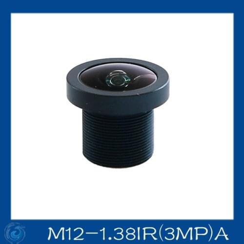 HD 3Megapixel Fish Eye Lens 1.38mm cctv board camera lens Board Fixed F2.1 Lens .M12-1.8IR(3MP)A