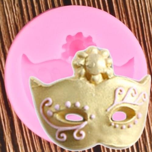 Prom Mask Silicone Molds Wedding Cupcake Topper Fondant Cake Decorating Tools Chocolate Gumpaste Candy Polymer Clay Moulds