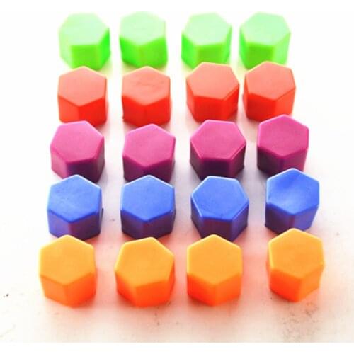 19mm 20pcs Silica Gel Green Wheel Nuts Covers Protective Bolt Caps Hub Screw Protector Wheel Nut Bolt Head Cover Cap Car Styling