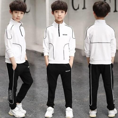 Teenager Boys Spring Autumn Clothes Sets Fashion Outfits Two-piece Children Tracksuit Clothing Boys Suits 2020 New