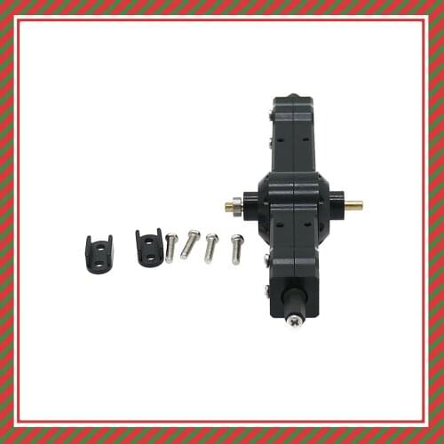 RCAWD Center Bridge Axle Gear Box With Full Copper Gears For WPL Henglong B1 B16 C14 C24 RC Q61 Q60 Military Truck Crawler