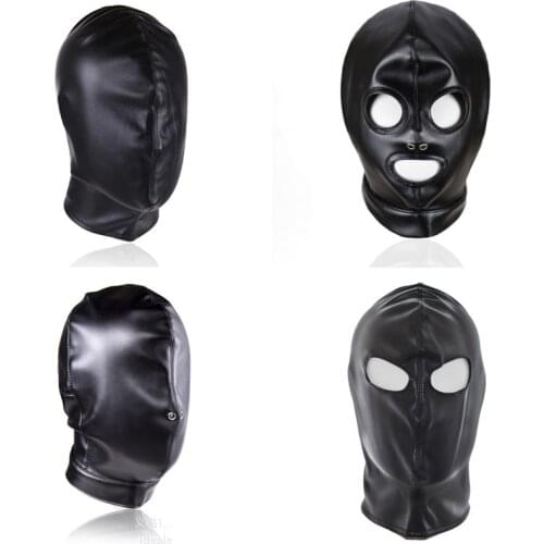 Latex Mask Puppy Hood Fetish Gay Toys Leather Restraints Headgear BDSM Slave Bondage Sex Toys for couples Erotic Sex Shop