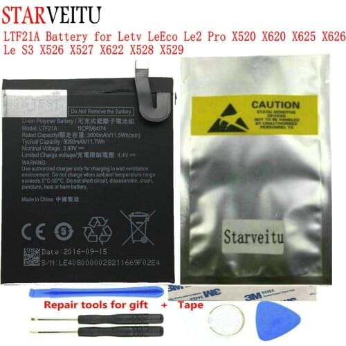 LTF21A Battery for Letv LeEco Le2 Pro X520 X620 X625 X626 Le S3 X526 X527 X622 X528 X529 Mobile Phone Li-ion Batteries Original