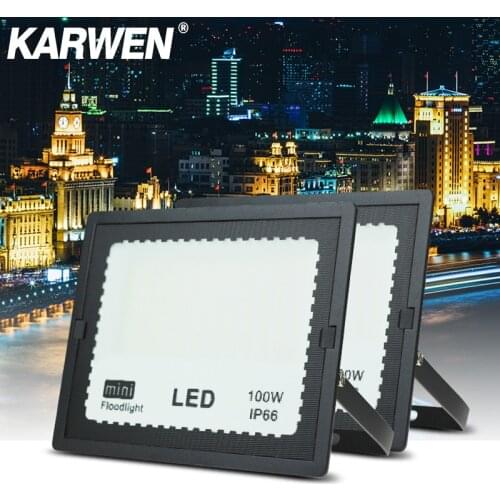 MINI LED Floodlight 150W 100W 50W 30W 20W 10W AC 220V IP66 Waterproof Refletor LED Spotlight Garden Street Outdoor Lighting