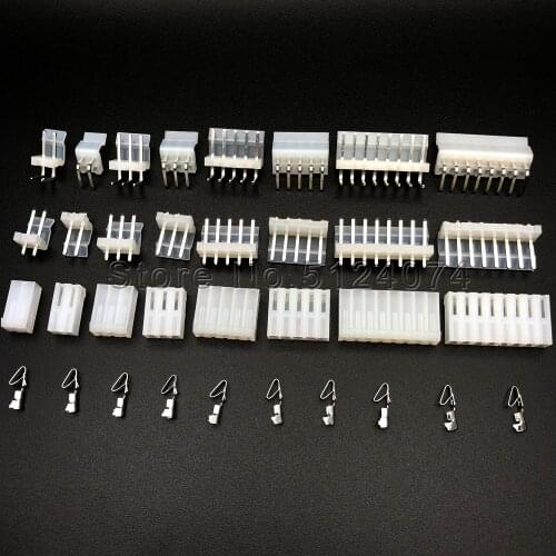Sets CH3.96mm connector 2/3/4/5/6/7/8/9/10P CH3.96 straight/curved Bending needle seat/plug/reed Terminal Kit/Housing/Pin Header