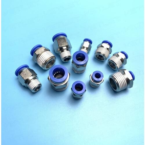 US NPT Thread One touch Fittings Male Connector PC 4/6/8/10/12 - NPT1/8,NPT1/4,NPT3/8 NPT fitings