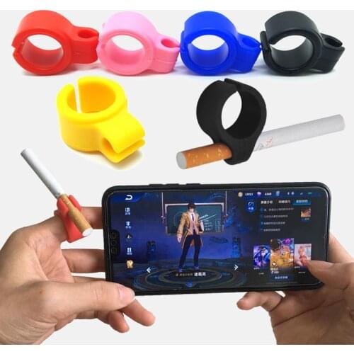 Wholesale Waterproof Endlessly Artifact 1 PC Silicone Ring Finger Hand Rack Cigarette Holder Men Gift Creative Accessories