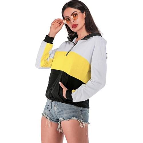 Autumn Coloured Long Sleeve Loose Pullover Sweatshirt Women Clothes 2020 Long Sleeve Slim Hoodie For Women