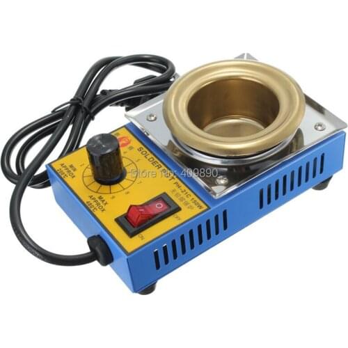 50PCS/LOT 220V 150W Solder Pot Soldering Desoldering Bath Stainless Steel Plate 200-580