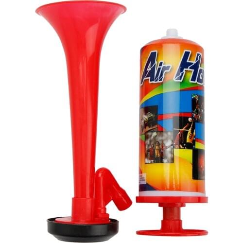 Plastic Air Horn Hand Pump Boat Safety Horns Sports Events Horn for Football Festival Cheering Celebrating Marine