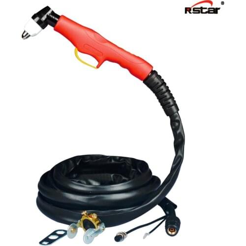 Plasma Cutting Torch WSD P80 Air Plasma Cutting Torch Gun 16.4 Feet /5M Cable,Connector: M16 1.5 Two-pin Plug
