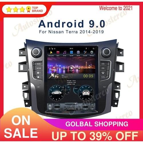 PX6 Tesla Style Android 9.0 Car GPS Navigation Carplay For NISSAN TERRA Head Unit Auto Radio Multimedia Player Tape Recorder DSP