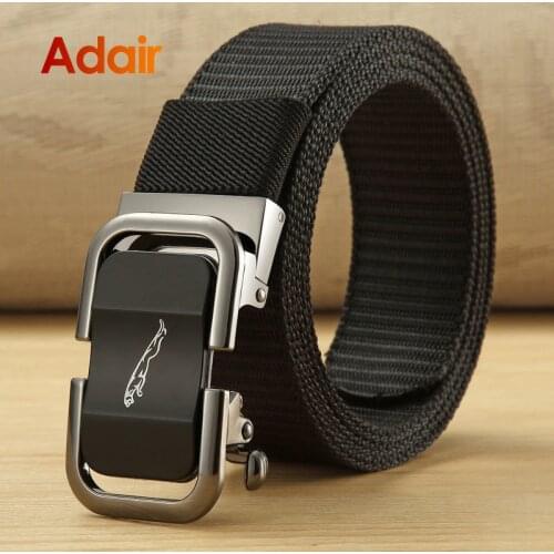 Fashion Men Belts Brand Luxury New Canvas Nylon Belts for Men High Quality Automatic Buckle Casual Jeans Strap HB036