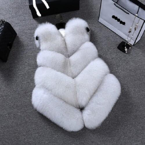 Savabien Plus Size Autumn Winter Coat Women Furry Faux Fur Vest Elegant Luxury Furry Faux Fur Coat Festival Jacket Female Coats