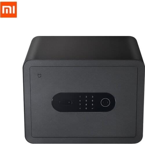 Xiaomi Mijia Smart Safe Deposit Box Large Storage Space Fingerprint Unlocking Strongbox Vibration Alarm Type-c Charge Coffer