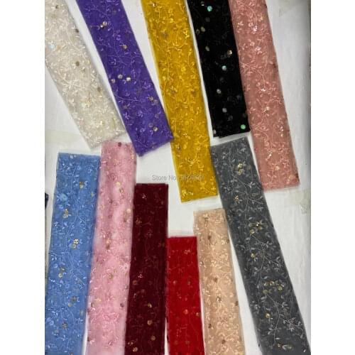 High quality French tulle lace Exquisite 3D applique embroidery with beads African lace fabric Fashion dress design fabric