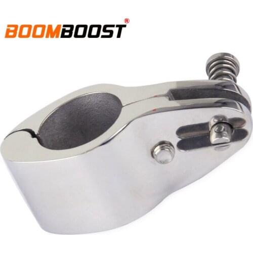 1Pc Hinged Fittings Silver Silver For Boat Marine Yacht Jaw Slide 1" Hardware 316 Stainless Steel Tube Clip Pipe Clamp Bimini