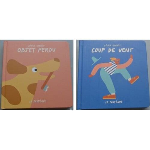 2 Books Parent Child Kids Toddler Baby French Book Brain Intelligence Enlightenment Wordless Picture Cardboard Book Age 1 up