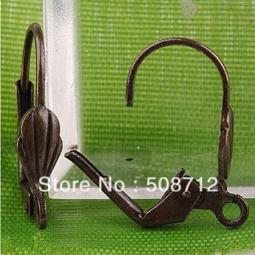 Free ship!!! 200piece DIy Jewelry Findings----10x17mm Antique bronze French Leverback Earring Hooks Earwire Wires