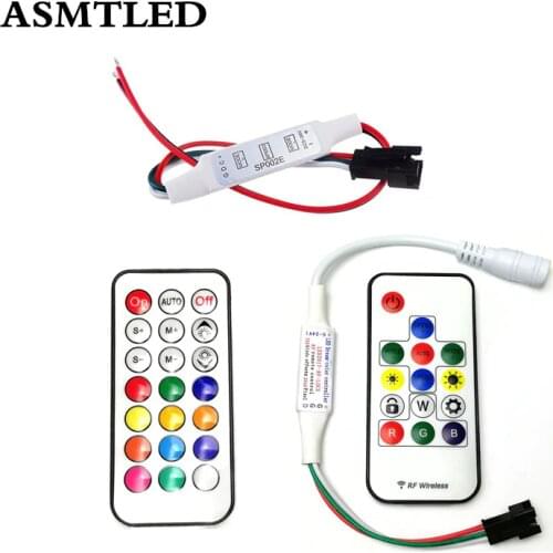 DC 5V 12V 24V Mini 3key RF 14key 21key Pixel Strip controller For WS2812B WS2811 WS2812 SK6812 UCS1903 Pixel Strip Lamp