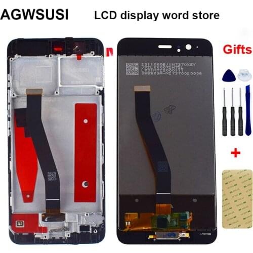For Huawei P10 LCD Display VTR-L09 VTR-L10 VTR-L29 Monitor Screen Panel Touch Screen Digitizer Sensor Glass Assembly With Frame