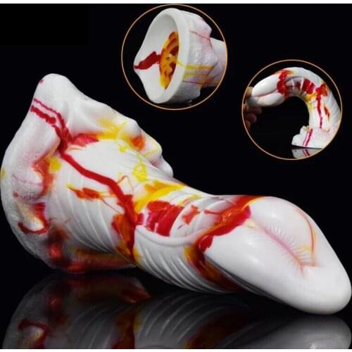 Multicolor Liquid silica gel Dildo Soft Penis Realistic Suction Cup Penis Lesbian Strapon Faloimitator Dick Huge Butt Pluge Gay