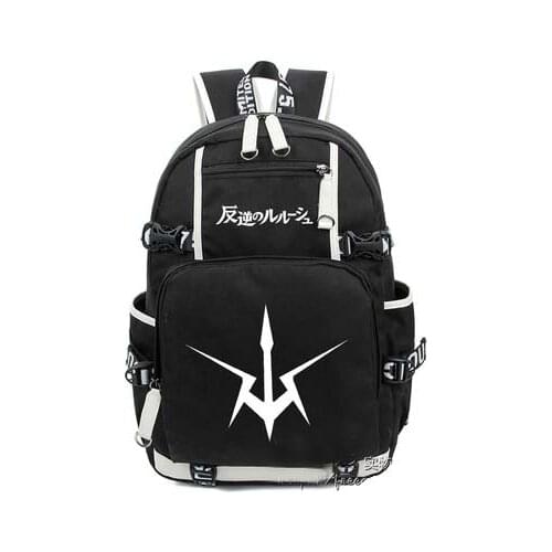 Anime Code Geass Backpack Cosplay Canvas Bag Luminous Schoolbag Cartoon Nature Travel Bags