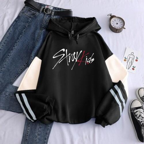 Harajuku Korean Style Kpop Straykids Stray Kids Album Women Hoodies Sweatshirt Korean Fashion Women Winter Long Sleeve Hoodies