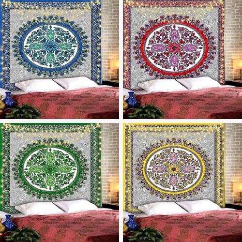 Mandala Indian Wall Hanging Tapestry Bohemian Sandy Beach Throw Rug Blanket Camping Tent Travel Mattress Sleeping Pad Tapestries