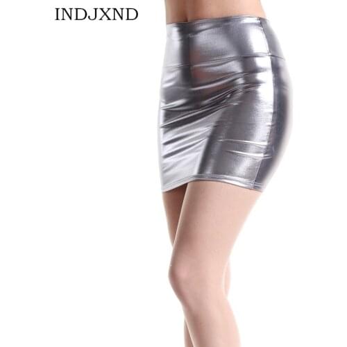 INDJXND High Waist Skirts For Women