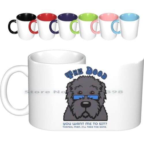 The Dood Collection-You Want Me To Sit ? Ceramic Mugs Coffee Cups Milk Tea Mug Labradoodle Angela Cowan Time Travellers Doodle