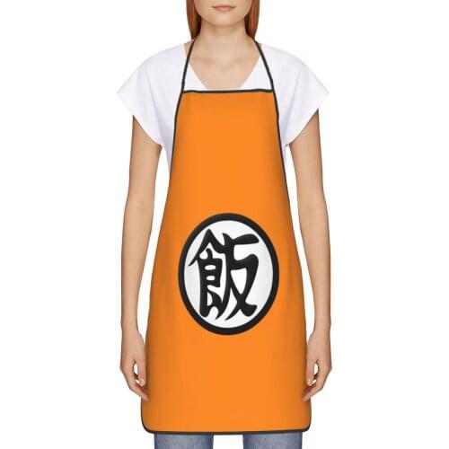 Son Gohan Kitchen oil resistant wreath Anime Manga kitchen aprons restaurants for Women 72*52cm
