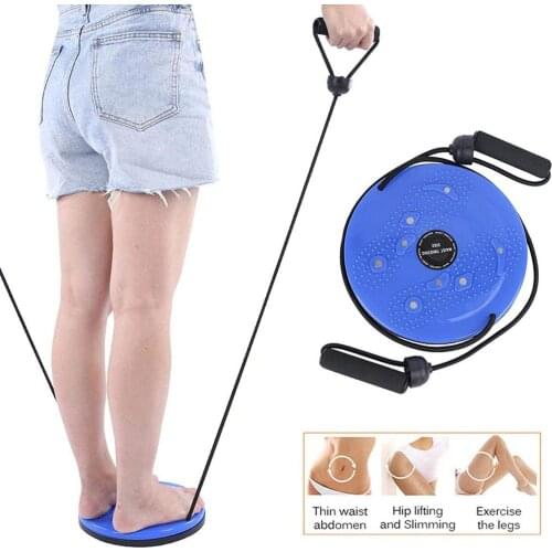 ABS Massage Waist Twist Board Women Elastic Rope Twisting Waist Disc Compact Portable Aerobic Twist Board Waist-twisting Device