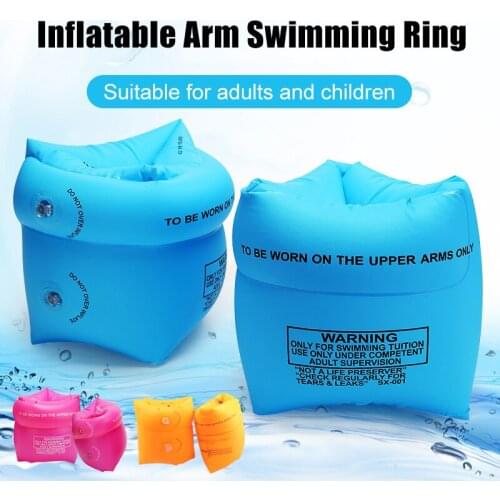 Arm Floaties Inflatable Swim Arm Bands Floater Sleeves Swimming Rings Tube Armlets for Kids Adults ASD