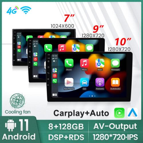 NaviFly 7862C 6G 128G 1280*720 Carplay Android 10 Universal Car Radio Mulitimedia For Volkswagen Nissan Hyundai Kia Toyota Honda