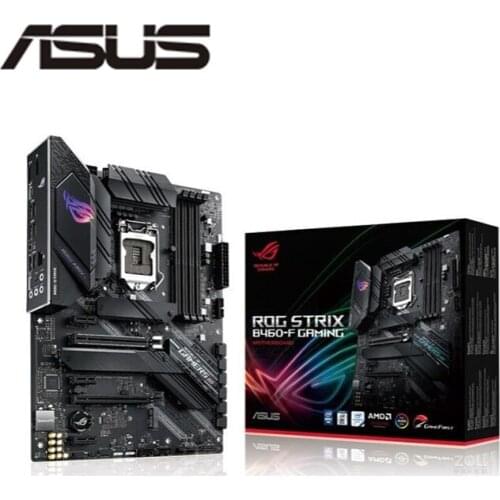 NEW For ASUS ROG STRIX B460-F GAMING Motherboard Socket LGA 1200 DDR4 M.2 nvme ssd For Intel B460 Original Desktop Mainboard