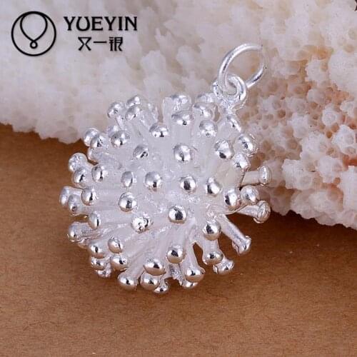 Silver plated pendant for women Necklace accessories Trendy wedding jewelry P178 Cheap for men ornaments wholesale dropshipping