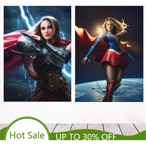 Superhero Movie Poster Marvel Avengers Canvas Painting Captain America Wall Art Print Picture Kids Living Room Home Decoration