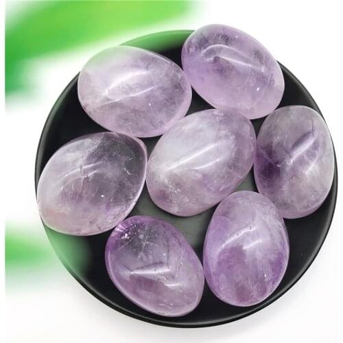 1PC Natural Light Amethyst Crystal Polished Stone Ore Reiki Healing Quartz Rock Decoration Gift Natural Stones and Minerals