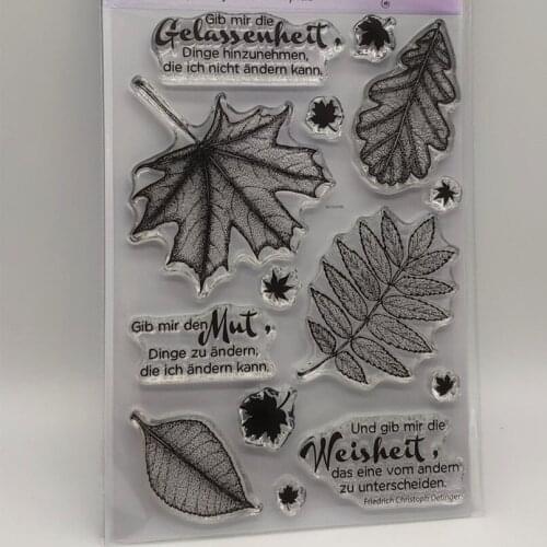 CLEAR STAMP German DIY Scrapbook Card album paper craft silicon rubber roller transparent stamps 90