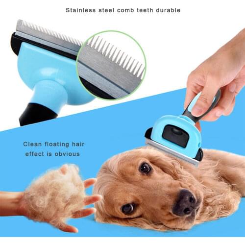 Pet Hairs Comb For Pet Dog Cats Hair Grooming Brush Dog Hair Cat Pet Comb Tool Fur Shedding Trimmer Removal Carding Brush Combs