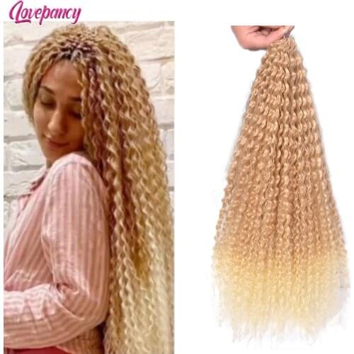 Lovepancy Synthetic Crochet Hair Afro Yaki Kinky Curly Soft Crochet Braiding Hair Extensions 20 Inch Marly Hair For Black Women