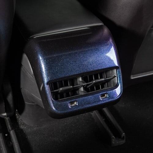 Vxvb New For Tesla Model Y 3 2021 Car Accessories Interior Starry Sky Gradient Back Air Vent Outlet Cover Trim Model3 accessory