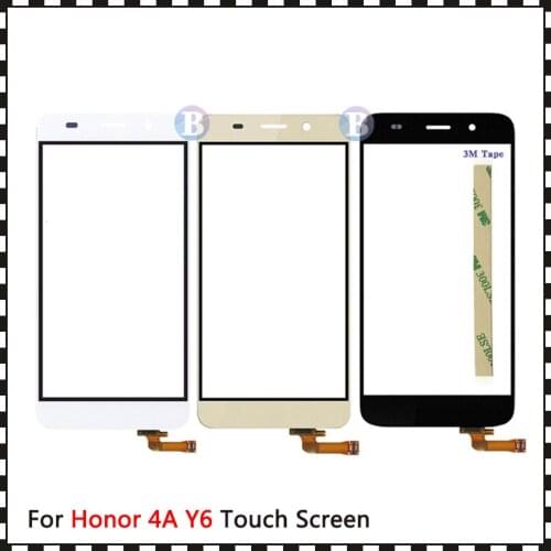 High Quality 5.0" For Huawei Honor 4A Y6 SCL-L01 L21 L04 Touch Screen Digitizer Sensor Outer Glass Lens Panel+Tracking Code