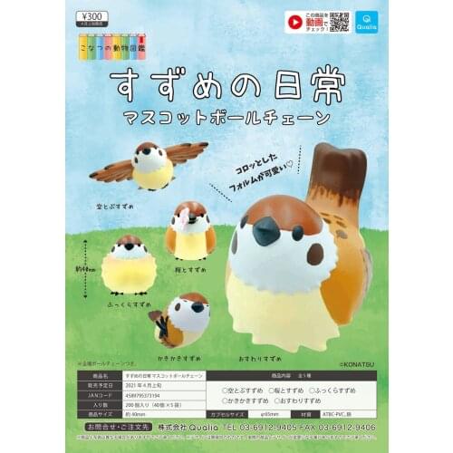 Japan QUALIA Gashapon Capsule Toys Animal Model Birds Table Ornaments Decoration Pigeon Crow Sparrow