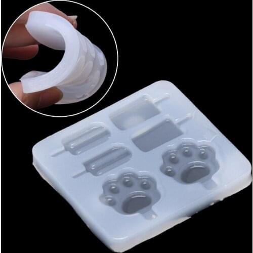 UV Resin Jewelry Silicone Mold Ice cream Cat Claws Mold Jewelry Making New