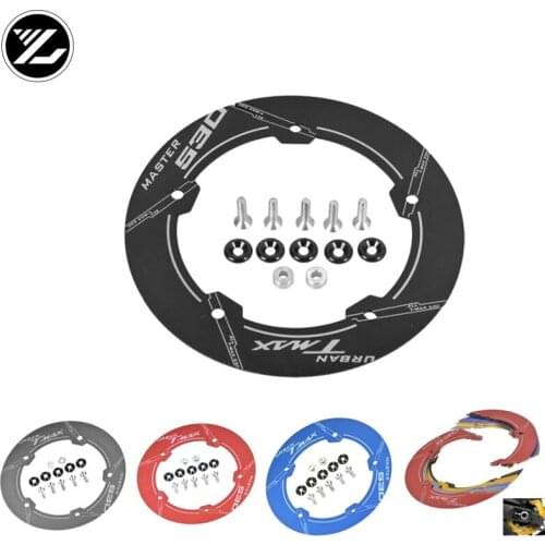 Motorcycle CNC Transmission Belt Pulley Circle Cover For Yamaha Tmax 530 sx/dx 2017-2018 Belt Pulley Protective Cover Guard