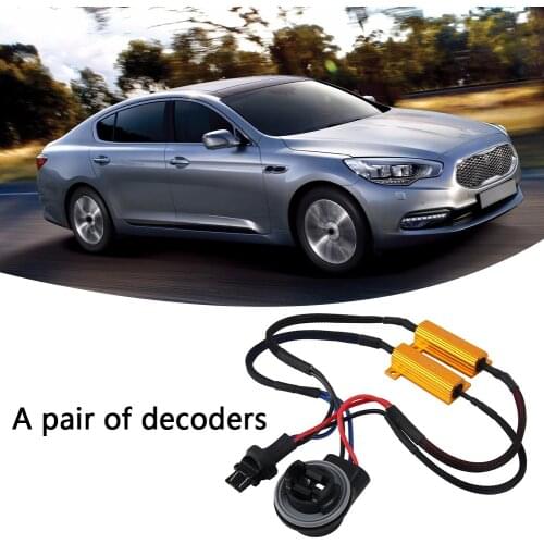 1 pair 3157B LED Resistor Kit Relay Harness Adapter Fog Lamp to Solve The Problem of Light Extinguishing