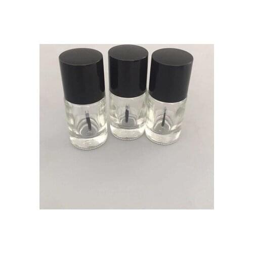 10pcs x 10ml Empty Glass Nail Polish Bottles with Brush Nail Oil Glass Containers