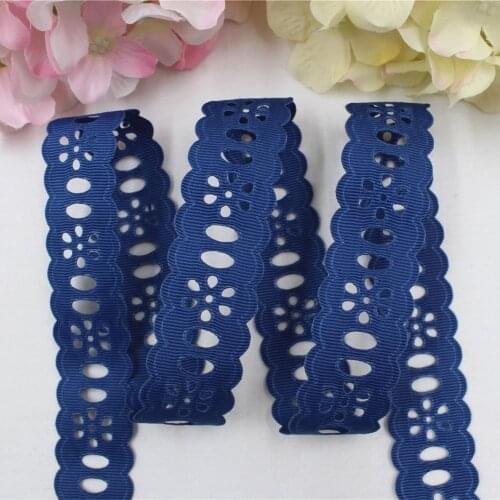 16709-66,28 mm hollow flower series solid color ribbons DIY material, free shipping wedding accessories Packaging